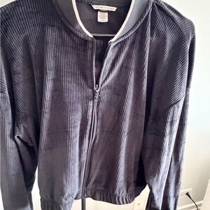 Victoria's Secret Black Ribbed Jacket